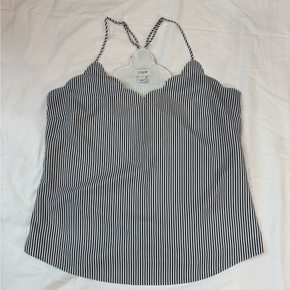 J. Crew Tops - J. Crew Black and White Striped Camisole